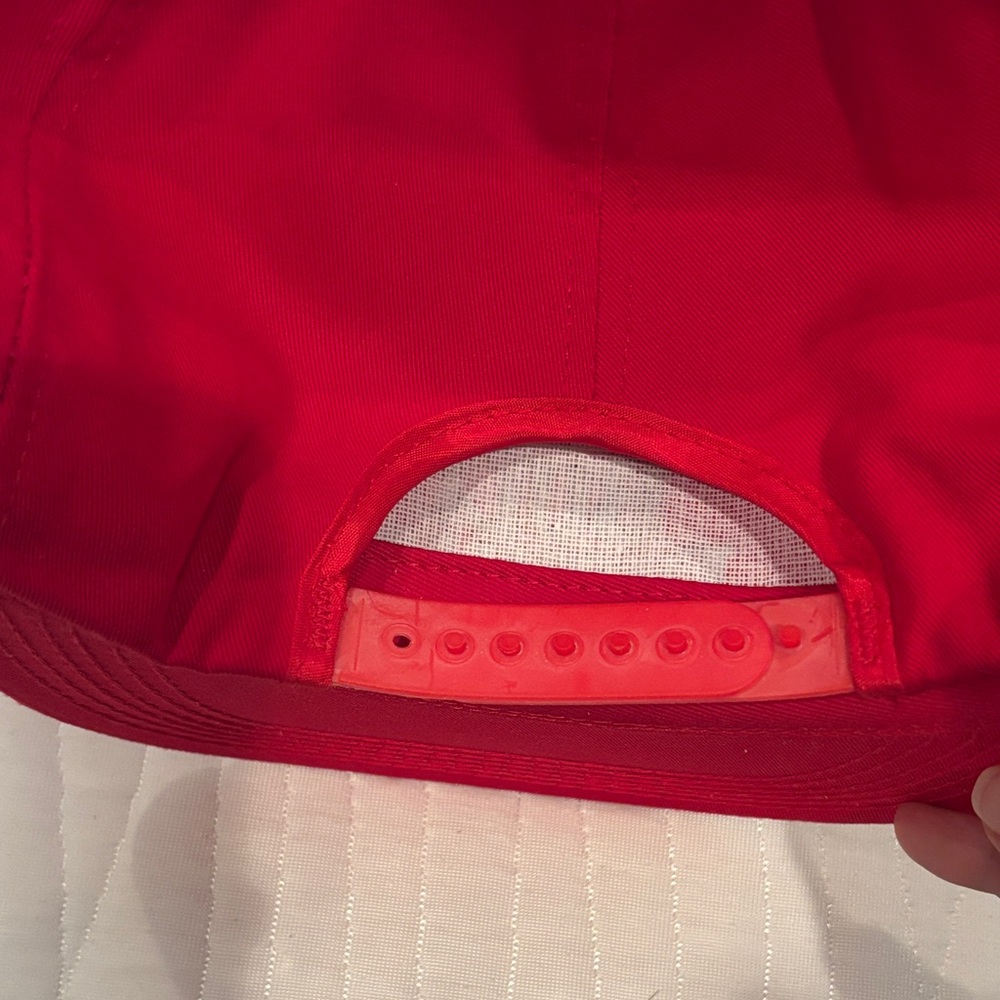 Red Adjustable Snapback Hat - image 2